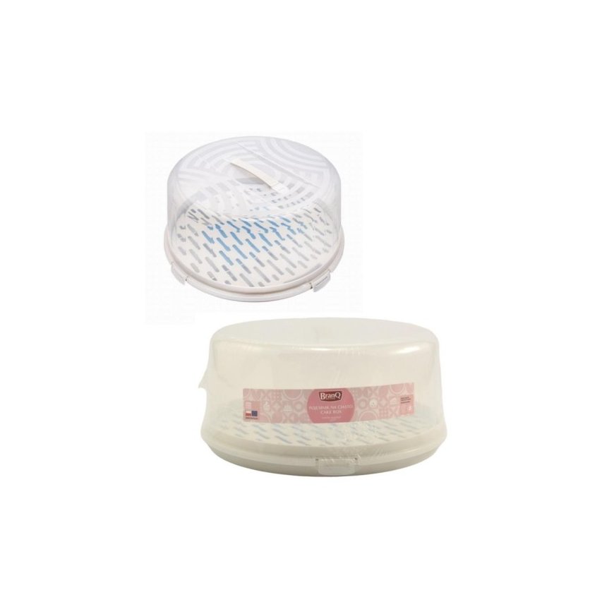 Round, tall container for white dough with cooling insert Branq