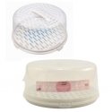 Round, tall container for white dough with cooling insert Branq