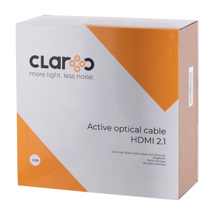 CLAROC CABLE HDMI 2.1 AOC, M/M, 4K@120HZ, 8K@60HZ, 30M, FEN-HDMI-21-30M – 4
