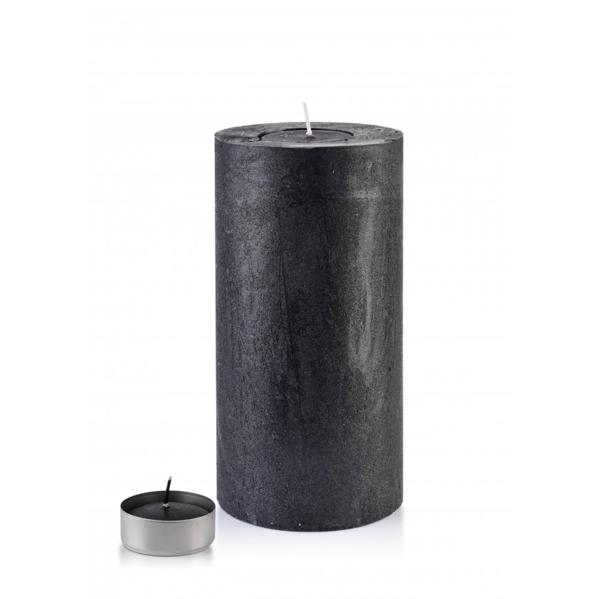 Mondex RUSTIC cylindrical candle 12x24cm -