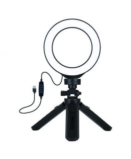 Puluz LED ring lamp 12cm, with tripod stand up to 14.5cm, USB