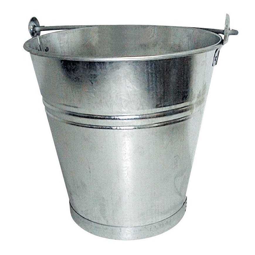 POLSKA Profix Bucket construction metal galvanized 14L - 43214 – 2