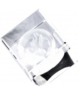 Tryumf Glass trophy with 3D engraving