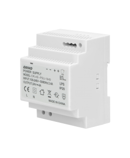 APPLICATION OF ORNO POWER SUPPLY ON DIN RAIL 24VDC, 4A, 100W