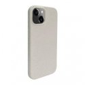 iLike Apple iPhone 14 Silicone plastic case Eco Print Design White