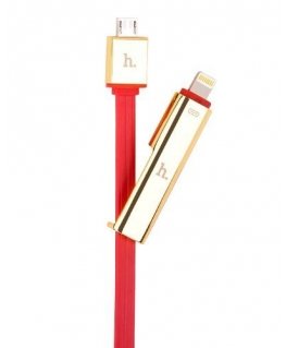Hoco Universal UPL14 Lipstick series charging cable to in one (apple with micro usb) sarkans
