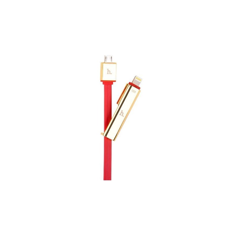 Hoco Universal UPL14 Lipstick series charging cable to in one (apple with micro usb) sarkans