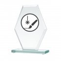 Detail Engraved glass trophy + paint filler Detail Engraved glass trophy + paint filler