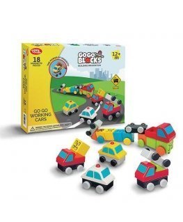 "People Blocks" set of magnetic building blocks "Machines"/18 blocks / People Blocks Working Cars 18pcs