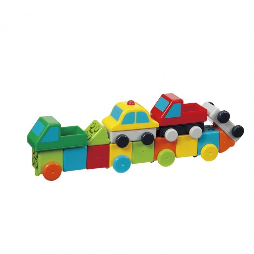 „People Blocks“ magnetinių kaladėlių rinkinys „Mašinos“/18 kaladėlių / People Blocks Working Cars 18pcs – 5
