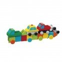 „People Blocks“ magnetinių kaladėlių rinkinys „Mašinos“/18 kaladėlių / People Blocks Working Cars 18pcs