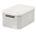 Curver basket container with lid RATTAN Style M cream (46818) Curver basket container with lid RATTAN Style M cream (46818)