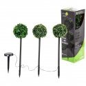 Saska Garden Solar Lamp Set 3 Boxwood Balls Saska Garden Solar Lamp Set 3 Boxwood Balls