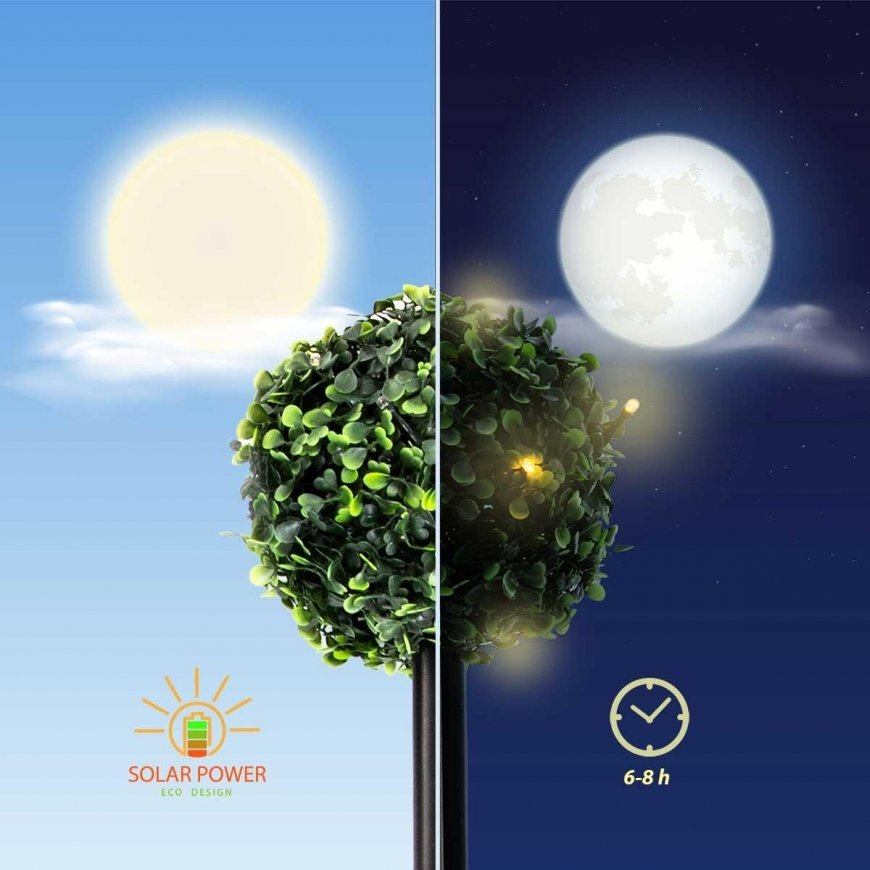 Saska Garden Solar Lamp Set 3 Boxwood Balls – 5