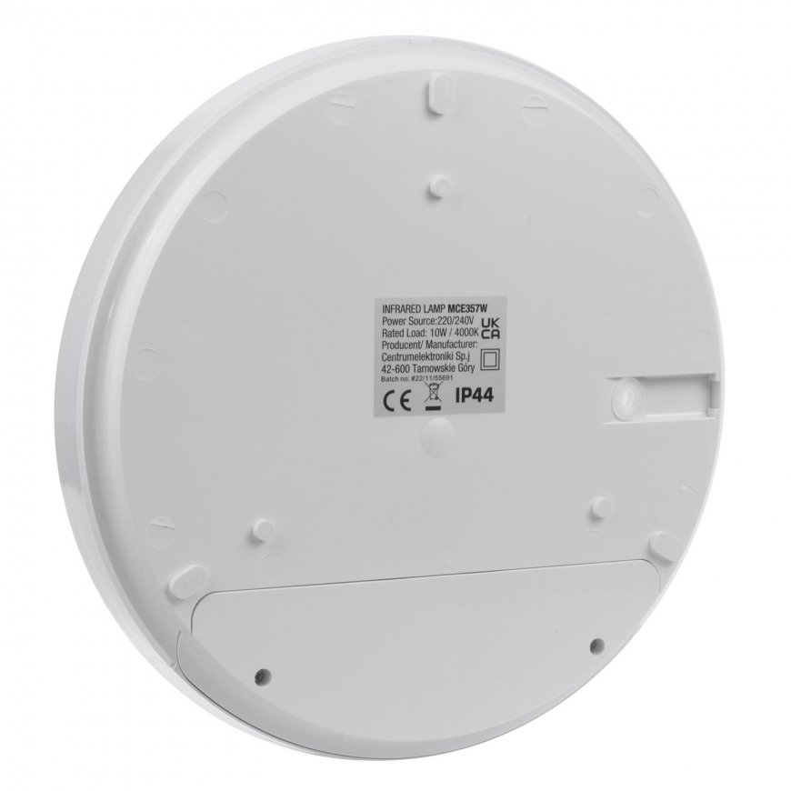 Lubinis šviestuvas LED lempa su judesio jutikliu Maclean, infraraudonoji, spalva balta, 10W, IP44, natural color balta (4000K), – 2