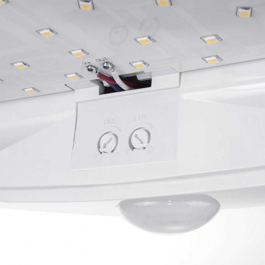 Ceiling light LED lamp with motion sensor Maclean, infrared, color white, 10W, IP44, natural color white (4000K), 900lm, MCE357 – 4