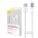 Fast Charging cable Baseus USB-A to Lightning Explorer Series 2m, 2.4A (white) Fast Charging cable Baseus USB-A to Lightning Explorer Series 2m, 2.4A (white)