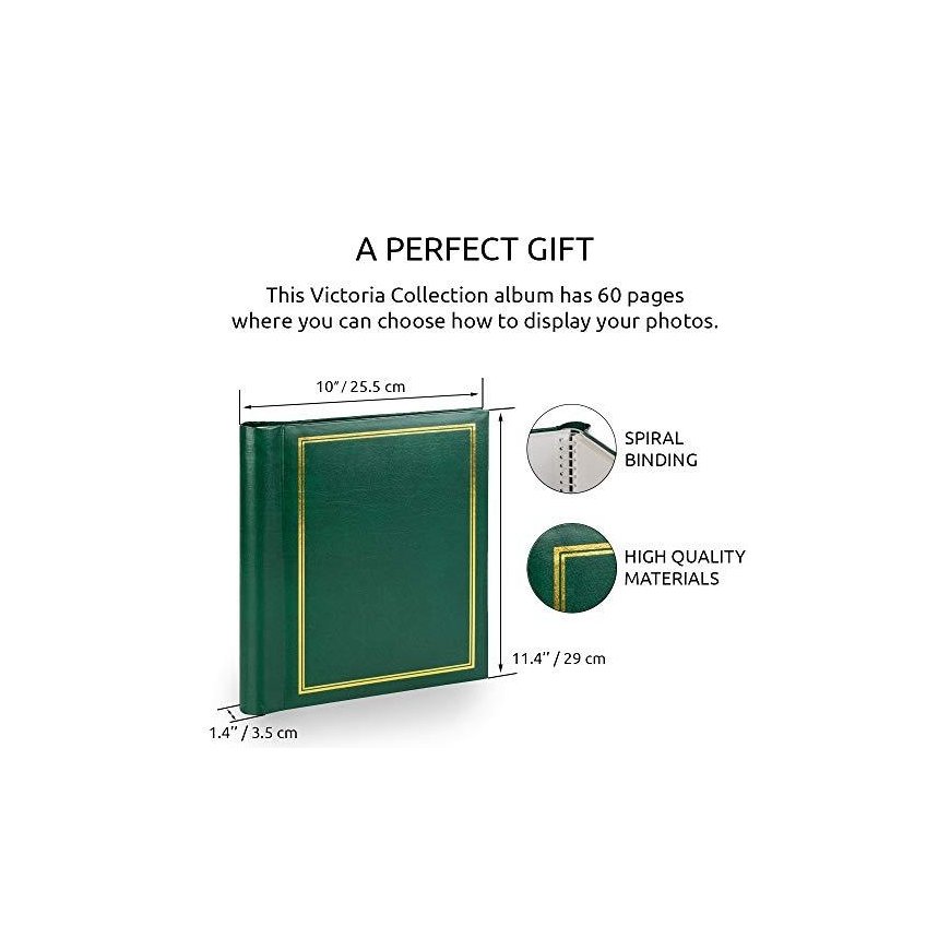 Photo Frame Victoria Collection Album SA60S Magnetic 60pgs Classic, Green – 4