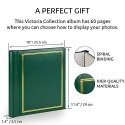Photo Frame Victoria Collection Album SA60S Magnetic 60pgs Classic, Green