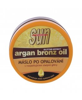 Vivaco Sun Argan Bronz Oil Glitter Aftersun Butter After Sun Care Unisex 200 ml