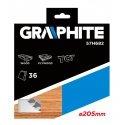 Graphite Grafitinis diskinis pjūklas 205x30x3,2mm 36z. - 57H682 Graphite Grafitinis diskinis pjūklas 205x30x3,2mm 36z. - 57H682