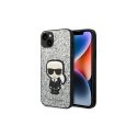 Case Karl Lagerfeld KLHCP14XGFKPG iPhone 14 Pro Max 6.7 "hardcase silver / silver Glitter Flakes Ikonik