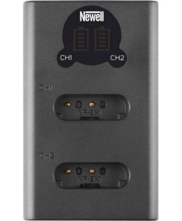 Newell fotoaparato įkroviklis Newell DL-USB-C dviejų kanalų įkroviklis NP-BX1 baterijoms