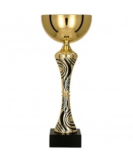 Detail Gold and black metal cup