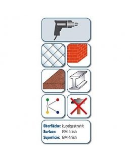 Drill Alpen 73000600100 "Profi Multicut" tungsten carbide universal drills, Grey, 400 x 6 mm