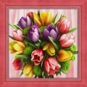 Beldizart Tulip bouquet 40x40 cm AZ-1705 Beldizart Tulip bouquet 40x40 cm AZ-1705