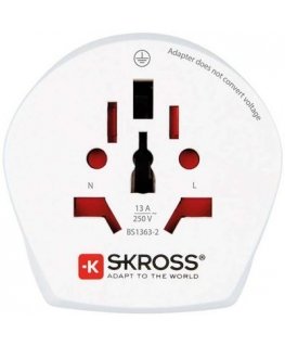 SKROSS Combo Country Adapter World to India (5A) travel adapter 1500215-E
