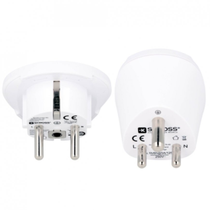 SKROSS Combo Country Adapter World to India (5A) travel adapter 1500215-E – 2