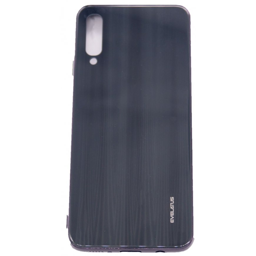 Evelatus Samsung Galaxy A50 Water Ripple Full Color Electroplating Tempered Glass Black