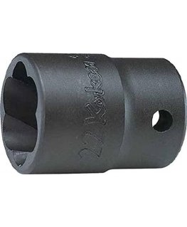 Smeigių/varžtų išsukimo galvutė 1/2" KOKEN 17 mm
