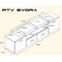 Cama TV stand EVORA 200 white/white gloss Cama TV stand EVORA 200 white/white gloss