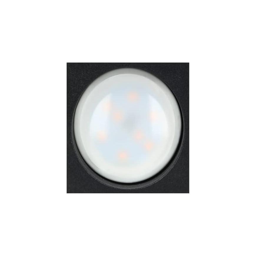Ceiling lamp Orno BARBRA DLS GU10 continental lamp max 50W, IP20, square, black, aluminum – 3