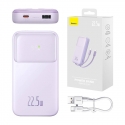 Powerbank Baseus Comet with USB to USB-C cable, 10000mAh, 22.5W (purple) Powerbank Baseus Comet with USB to USB-C cable, 10000mAh, 22.5W (purple)