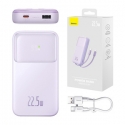 Powerbank Baseus Comet with USB to USB-C cable, 10000mAh, 22.5W (purple) Powerbank Baseus Comet with USB to USB-C cable, 10000mAh, 22.5W (purple)
