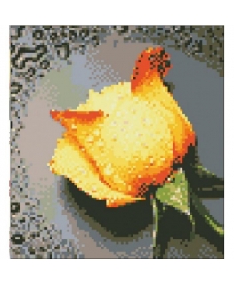 Beldizart SALE (Discontinued) Diamond Painting Kit Yellow Rose 22х24 cm AZ-18