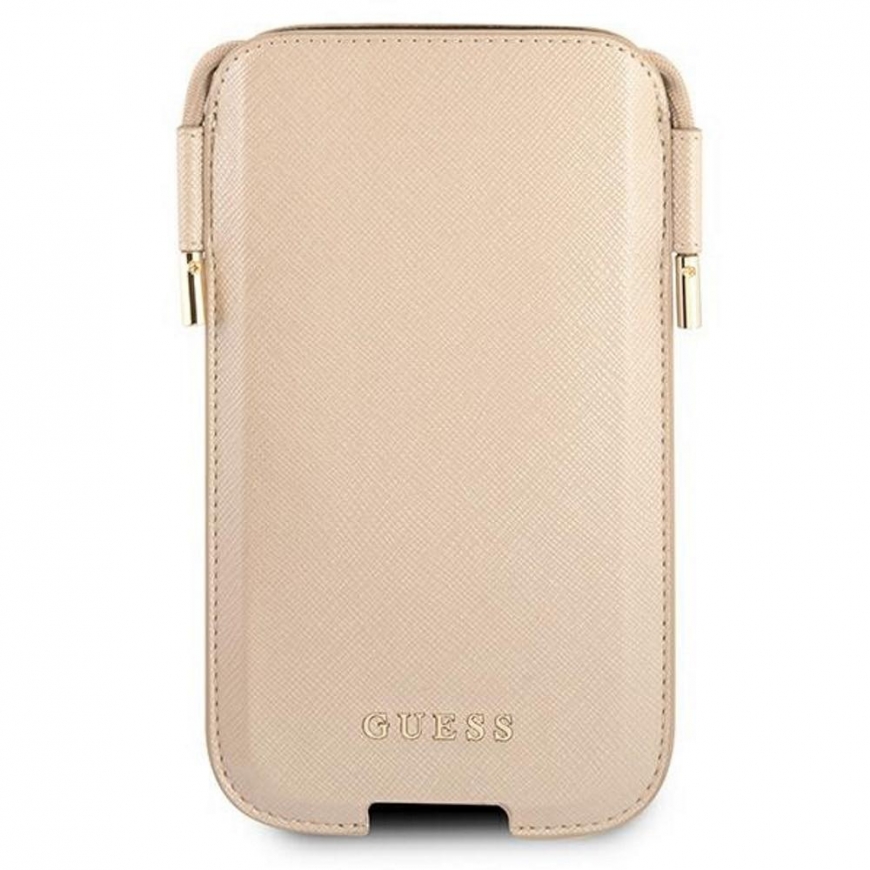 Guess Handbag GUHCP12MSAPSLG 6.1" Gold/Gold Saffiano – 3