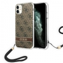 Guess GUOHCN61H4STW iPhone 11 ruda/ruda hardcase 4G spausdinimo dirželis Guess GUOHCN61H4STW iPhone 11 ruda/ruda hardcase 4G spausdinimo dirželis