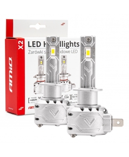 x2 serijos amio h1 led automobilių lemputės