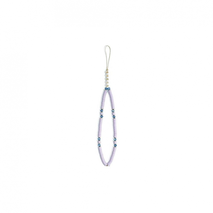 Guess pendant GUSTPEARU phone strap lilac/lilac Heishi beads – 4
