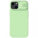 Nillkin CamShield Silky Silicone case iPhone 14 Plus cover with camera cover green