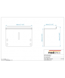 MEDICLINICS RPR2700CS toilet pop. dispenser shelf 0.8mm, satin