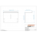 MEDICLINICS RPR2700CS tualetinio pop. dozatoriaus lentyna 0,8mm, satino MEDICLINICS RPR2700CS tualetinio pop. dozatoriaus lentyna 0,8mm, satino