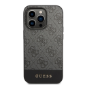 Guess GUHCP14XG4GLGR iPhone 14 Pro Max 6,7" pilka/pilkas kietas dėklas 4G Stripe Collection Guess GUHCP14XG4GLGR iPhone 14 Pro Max 6,7" pilka/pilkas kietas dėklas 4G Stripe Collection