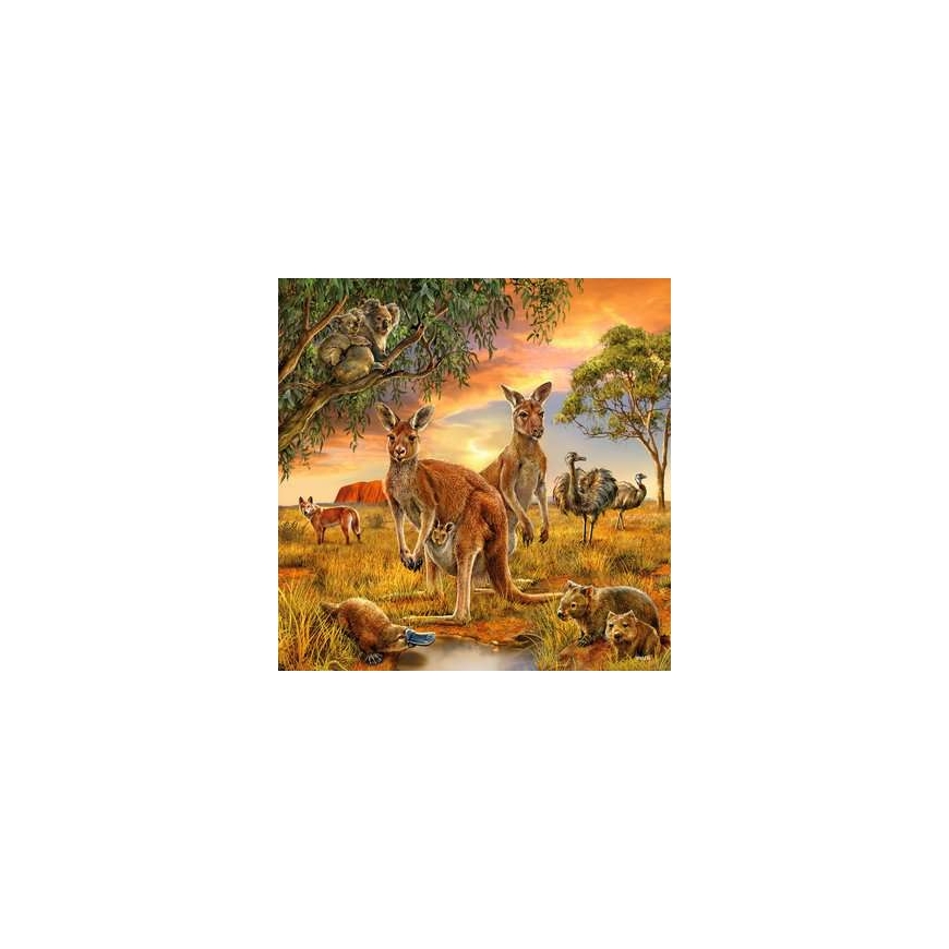 Ravensburger 4005556093304 Kontuurpusle 147 tk Animals – 3