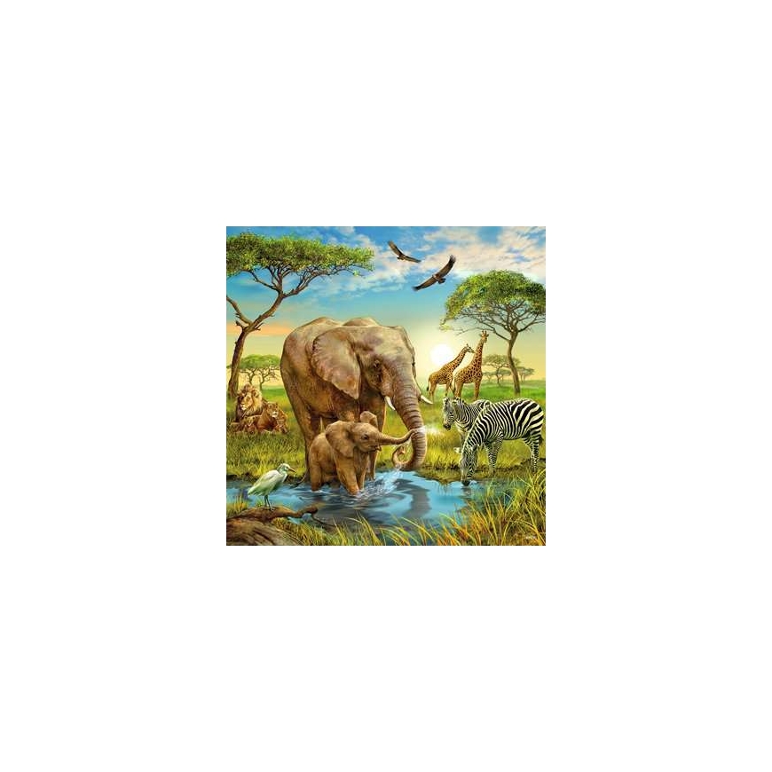 Ravensburger 4005556093304 Muotopalapeli 147 kpl Eläimet – 4