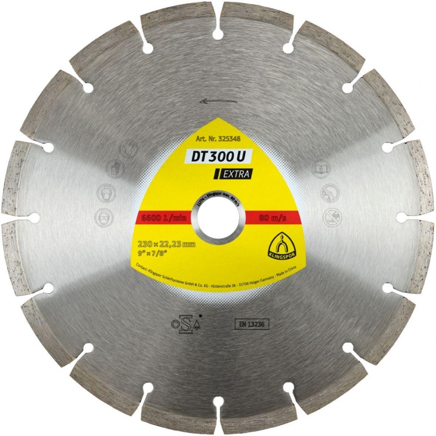Klingspor segmented diamond cutting disc DT 300U 125 mm (325346) – 2